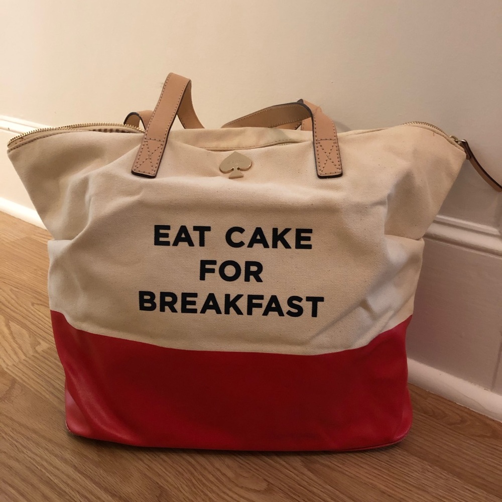 Kate Spade Eat Cake for Breakfast tote